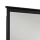 Transitional Style Wooden Frame Mirror with Beveled Floating Top Brown BM233153