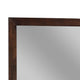Rustic Style Rectangular Wooden Frame Dresser Mirror Brown BM233157