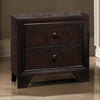 Nightstand | Transitional Wood | 2 Drawers | Brown