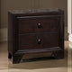 Nightstand | Transitional Wood | 2 Drawers | Brown