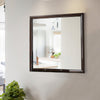 Wall Mirror | Rectangular | Molded Details | Wood | Brown