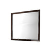 Wooden Rectangular Mirror with Molded Details, Brown By Casagear Home