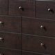 Wooden Dresser with 9 Spacious Drawers Brown By Casagear Home BM233161