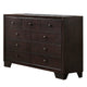 Dresser | Wood | 9 Spacious Drawers | Brown