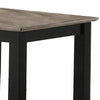 Wooden End Table with One Open Shelf, Black and Gray By Casagear Home