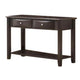 Console Table | Wood | 2 Spacious Drawers | Brown