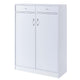 Shoe Cabinet | Wood | 2 Doors | 47" | White