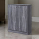 41 Inch Distressed Wooden Shoe Cabinet with 2 Drawers Gray By Casagear Home BM233178