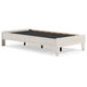Twin Platform Bed | Wood | Grains | Off White
