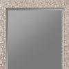 Floor Mirror | Rectangular Beveled Accent | Glitter Mosaic Pattern | Silver BM233237