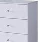 48 Inch 6 Drawer Dresser with Straight Legs White By Casagear Home BM233521