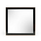 Dual Tone Stainless Steel Frame Wall Mirror, Black and Gold By Casagear Home