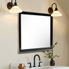 Stainless Steel Frame Wall Mirror | Dual Tone | Black & Gold