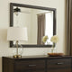 Contemporary Wood Frame Mirror | 39" | Gray