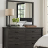 Contemporary Wood Frame Mirror | 39" | Gray