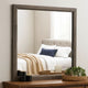Transitional Wood Frame Mirror | 35" | Gray
