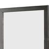 32 Inch Transitional Style Wooden Frame Mirror Gray BM233732