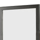 32 Inch Transitional Style Wooden Frame Mirror Gray BM233732