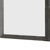 32 Inch Transitional Style Wooden Frame Mirror Gray BM233732
