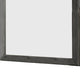 32 Inch Transitional Style Wooden Frame Mirror Gray BM233732