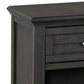 21 Inch 1 Drawer Nightstand with Bottom Shelf, Gray By Casagear Home