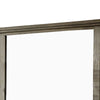 45 Inch Transitional Style Wooden Frame Mirror Gray BM233751