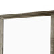 45 Inch Transitional Style Wooden Frame Mirror Gray BM233751