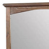 37 Inch Transitional Style Wooden Frame Mirror, Dark Oak By Casagear Home