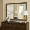 Mirror | Rectangular Wood Frame | 36" | Brown