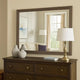 Mirror | Rectangular Wood Frame | 36" | Brown