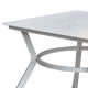 Patio Table | Plank Top Aluminum | Flared Legs | White BM233798