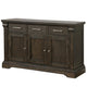 Wood Server | 60" | 3 Drawers | 3 Doors | Brown