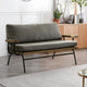 Upholstered Loveseat | 57.25" | Metal Legs | Gray