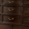 66.75 Inches 11 Drawer Dresser with Carved Details Brown By Casagear Home BM233821