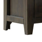 2 Drawer Wooden Nightstand with Plank Style Front Brown By Casagear Home BM233833