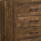 Wooden Dresser with Six Drawers and Bracket Feet Brown By Casagear Home BM233873