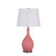Table Lamp | Pin Bowl Design | Metal | Hammered Pattern | Pink