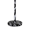 Floor Lamp | Fabric Wrapped | Animal Print | White & Black