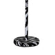 Floor Lamp | Fabric Wrapped | Animal Print | White & Black