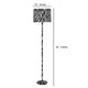 Floor Lamp | Fabric Wrapped | Animal Print | White & Black