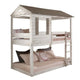 Bunk Bed | Wood Twin | House Design | White & Brown