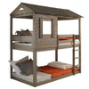 Bunk Bed | Twin Size Wood | House Design | Brown