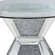 Dining Table | 52" | Glass Top | Pedestal Base | Silver