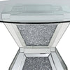 52 Inch Glass Top Dining Table with Pedestal Base Silver By Casagear Home BM235382