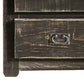 Plank Design 2 Drawer Wooden Nightstand with Bail Pulls, Black By Casagear Home