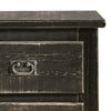 Plank Design 2 Drawer Wooden Nightstand with Bail Pulls, Black By Casagear Home