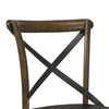 Wooden Crossback Side Chairs with Saber Legs, Set of 2, Brown By Casagear Home