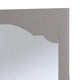 Wooden Encasing Mirror with Arched Design Top Gray BM235453
