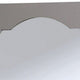 Wooden Encasing Mirror with Arched Design Top Gray BM235453