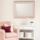 Contemporary Wood Frame Mirror | 64" | Rose Pink